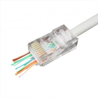 Коннектор Cablexpert RJ45 cat.5e UTP 8P8C (сквозное отв., позолоч. конт.) 10 шт (LC-PTU-01/10)