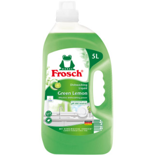 Средство для ручного мытья посуды Frosch Зеленый лимон 5 л (4001499115585/4009175956156)
