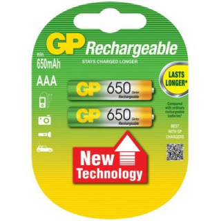 Аккумулятор AAA 650mAh * 2 Gp (65AAAHC-U2 / GP65AAAHC-U2 / 4891199043147)