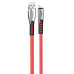 Дата кабель USB 2.0 AM to Lightning 1.0m zinc alloy red ColorWay (CW-CBUL010-RD)