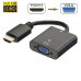 HDMI на VGA адаптер конвертер видео + аудио 1080P