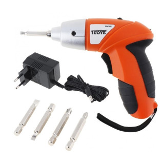 Электроотвертка Tuoye Cordless Screw с 4я битами