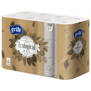Туалетная бумага Grite Ecological Plius 3 слоя 24 рулона (4770023350265)