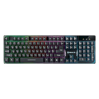 Клавиатура REAL-EL 8700 Gaming Backlit, black