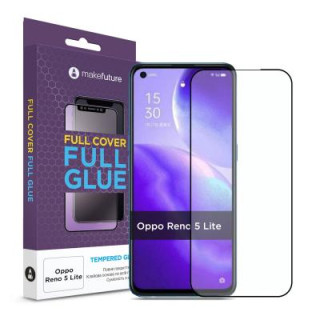 Стекло защитное MakeFuture Oppo Reno5 Lite Full Cover Full Glue (MGF-OPR5L)