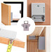Электронный скрытый RFID замок с 2 ключами для шкафчиков и мебели