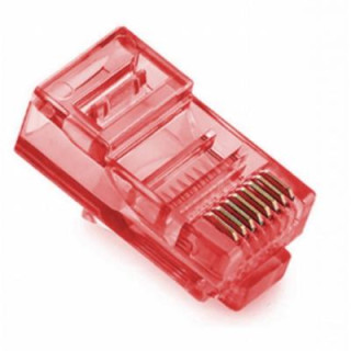 Коннектор RJ45 cat.5e UTP 8P8C Red 100 шт Merlion (05357)