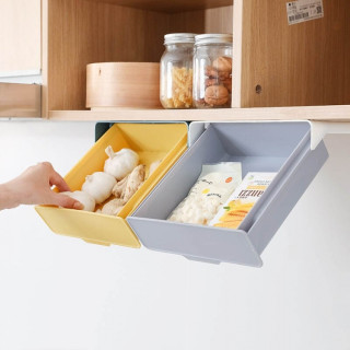 Подвесной скрытый ящик-тумбочка для хранения канцелярии и кухонных принадлежностей под столом