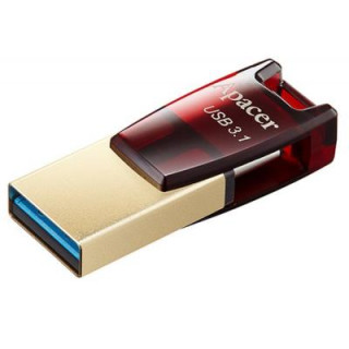 USB флеш накопитель Apacer 64GB AH180 Red Type-C Dual USB 3.1 (AP64GAH180R-1)