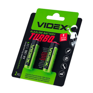 Батарейка AA LR6 Videx Turbo Alkaline щелочная 1.5В