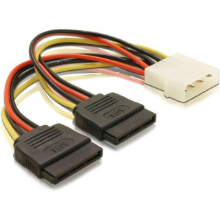 Переходник IDE Molex - 2x Sata 15pin для питания жестких дисков