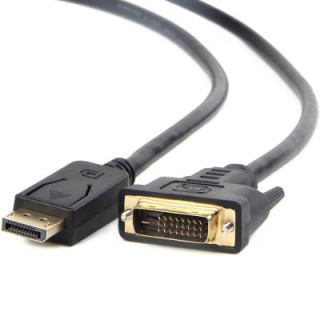 Кабель мультимедийный Display Port to DVI 24+1pin, 1.0m Cablexpert (CC-DPM-DVIM-1M)