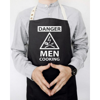 Фартук Danger men cooking (Черный)