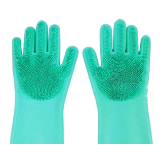 Перчатки с щеткой для уборки и мытья посуды Kitchen Gloves 5511