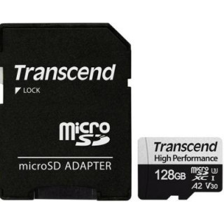 Карта памяти Transcend 128GB microSDXC class 10 UHS-I U3 A2 (TS128GUSD330S)