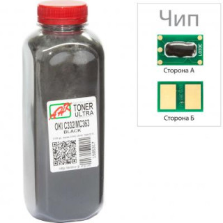 Тонер OKI C332/MC363, 120г Black+chip AHK (1505321)