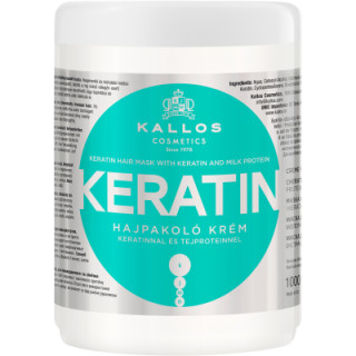 Маска для волос Kallos Cosmetics Keratin Восстанавливающая с кератином и молочным протеином 1000 мл (5998889508142)
