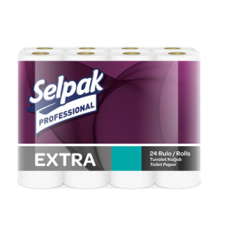 Туалетная бумага Selpak Professional Extra двухслойная 22.3 м 24 рулона (8690530783621)