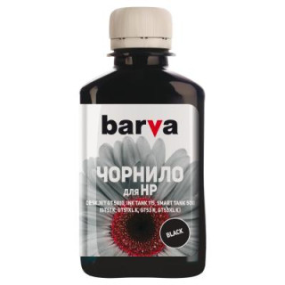 Чернила Barva HP GT51K/GT53K 180мл BLACK Pigmented (HGT53-739)