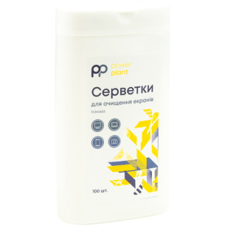 Салфетки PowerPlant Screen Cleaning Wipes, 100шт (FL940653)