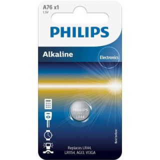 Батарейка Philips A76 (LR44, LR1154, AG13, V13GA) Alkaline * 1 (A76/01B)