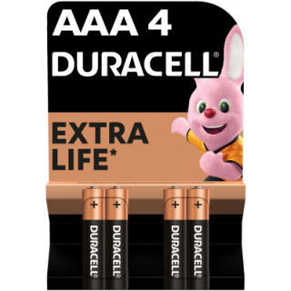 Батарейка Duracell AAA MN2400 LR03 * 4 (5000394052543 / 81545421)