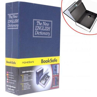 Книга, книжка сейф на ключе, металл, английский словарь 240х155х55мм