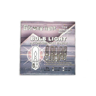 Лампочка в щиток T5 12V 1.2W W2/d-4,6мм Strong Light K-10607