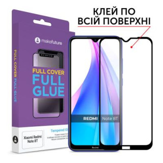 Стекло защитное MakeFuture Xiaomi Redmi Note 8T Full Cover Full Glue (MGF-XRN8T)