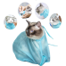 Мешок сетка для купания и груминга кота кошек, котокупальник