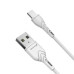 Дата кабель USB 2.0 AM to Type-C 1.0m White Grand-X (PC-03W)