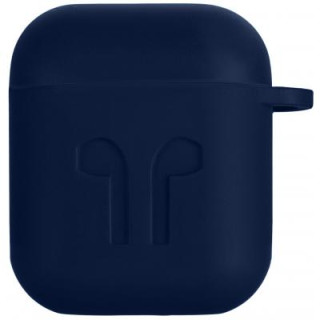 Чехол 2E для Apple AirPods Pure Color Silicone Imprint 1.5 мм Navy (2E-AIR-PODS-IBSI-1.5-NV)