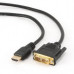 Кабель мультимедийный HDMI to DVI 1.0m Maxxter (V-HDMI-DVI-1M)