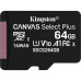 Карта памяти Kingston 64GB micSDXC class 10 A1 Canvas Select Plus (SDCS2/64GB)