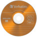 Диск DVD Verbatim 4.7Gb 4x SlimCase 5шт Color (43297)