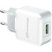 Зарядное устройство Grand-X USB 5V 2,1A White + cable USB -> micro USB, Cu (CH-03UMW)