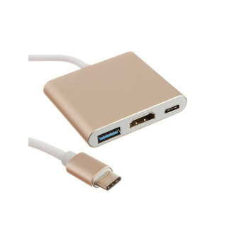 Адаптер HD-U03 USB 3.1 Type-C to HDMI+PD+USB3.0