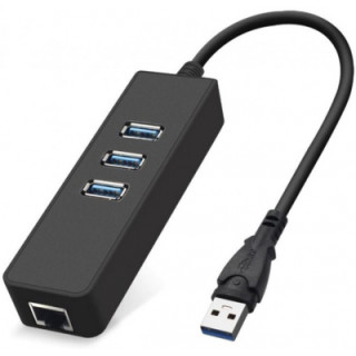 Переходник Dynamode USB 3.0 Type-A - RJ45 Gigabit Lan, 3*USB 3.0 (USB3.0-Type-A-RJ45-HUB3)