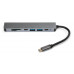 Концентратор Vinga Type-C to 4K HDMI+2*USB3.0+SD+TF+PD+USB-C 3.1 Gen1 aluminium (VCPHTC7AL)