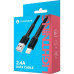 Дата кабель USB 2.0 AM to Lightning 1.0m Denim Grey MakeFuture (MCB-LD1GR)