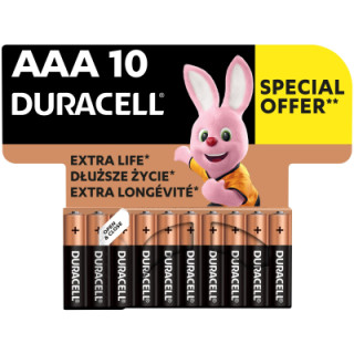 Батарейка Duracell AAA MN2400 LR03 * 10 (5002509/5006462)