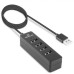 Концентратор REAL-EL HQ-174 USB-A 2.0 1.2m black (EL123110006)