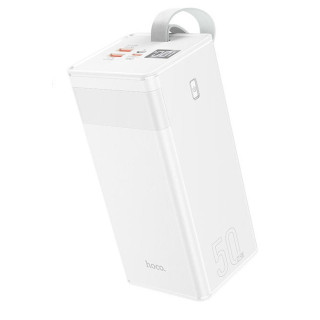 УМБ зарядное Power Bank HOCO J86A Powermaster с функцией настольной лампы 50000mAh, белое