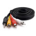 Кабель мультимедийный Jack 3.5mm male to 3RCA 1.5m Extradigital (KBV1731)