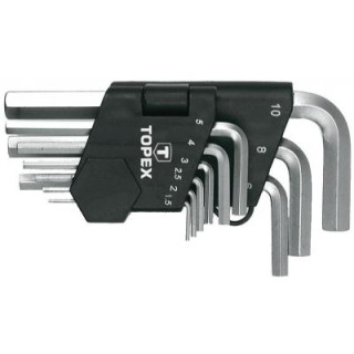Набор инструментов Topex ключи шестигранные HEX 1.5-10 мм, 9 шт. (35D955)