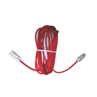 USB дата кабель Lightning 3м для Apple iPhone, iPad, iPod, в оплетке