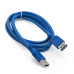 Дата кабель USB 3.0 AM-AF 1.5m 28 AWG, Super Speed Extradigital (KBU1632)