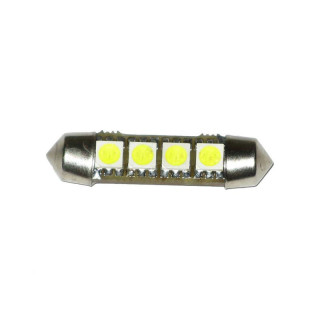 Лампочка софитная 4LED 50х50 белая 40мм