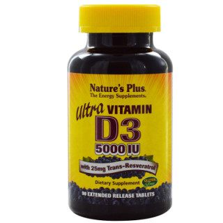 Витамин Natures Plus Ультра витамин D3 5000 МЕ, Nature's Plus, 90 таблеток (NTP1045)