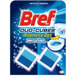 Средство для чистки унитаза Bref Дуо–Куб 100 г (9000100897242)